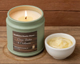 Cocoa Butter Cashmere – 9oz Sage Tin Candle – Cotton Wick
