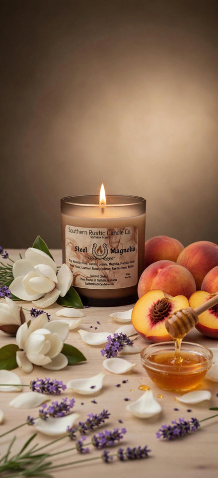 Steel Magnolia – 10oz Wooden Wick