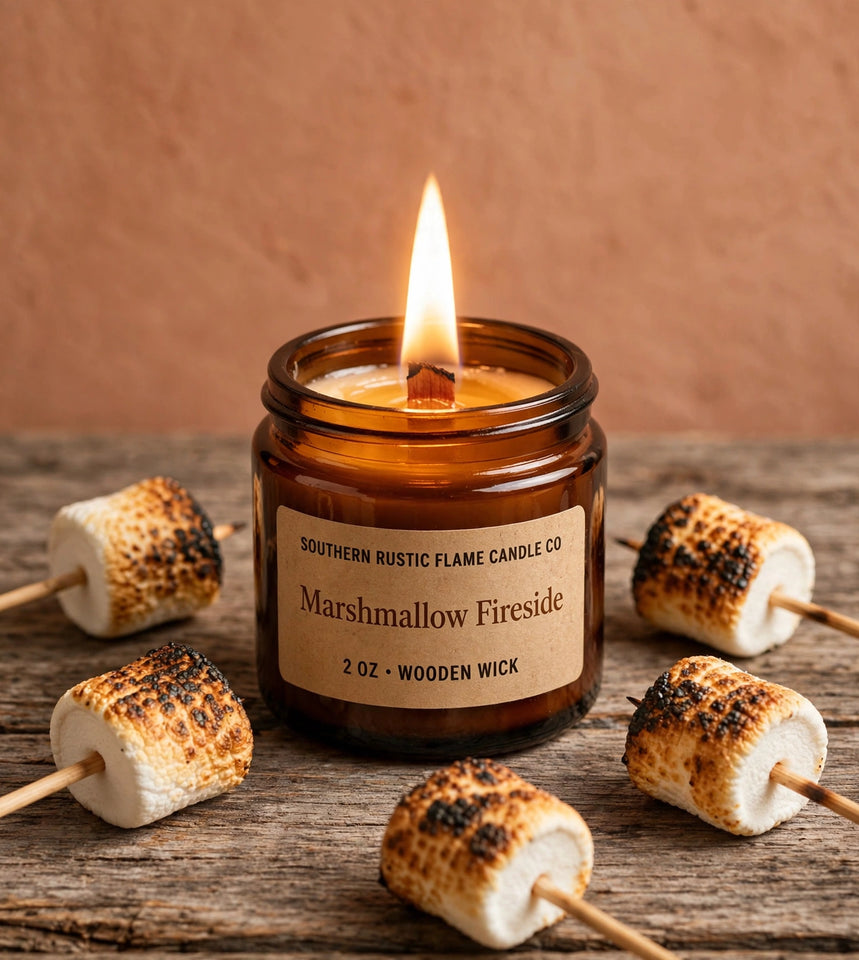 Marshmallow Fireside – 2oz Wooden Wick