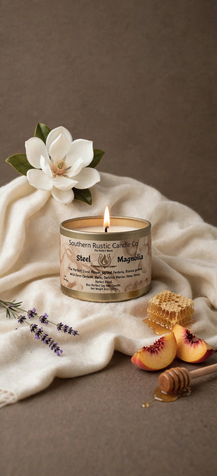 Steel Magnolia – 4oz Cotton Wick