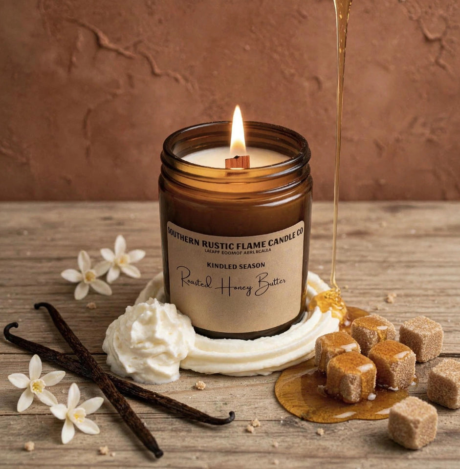 Roasted Honey Butter – 9oz Wooden Wick