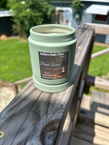 Peach Nectar-9oz-Sage Tin Candle