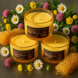 Wild Mountain Honey – 4oz Amber Jar Candle – Cotton Wick