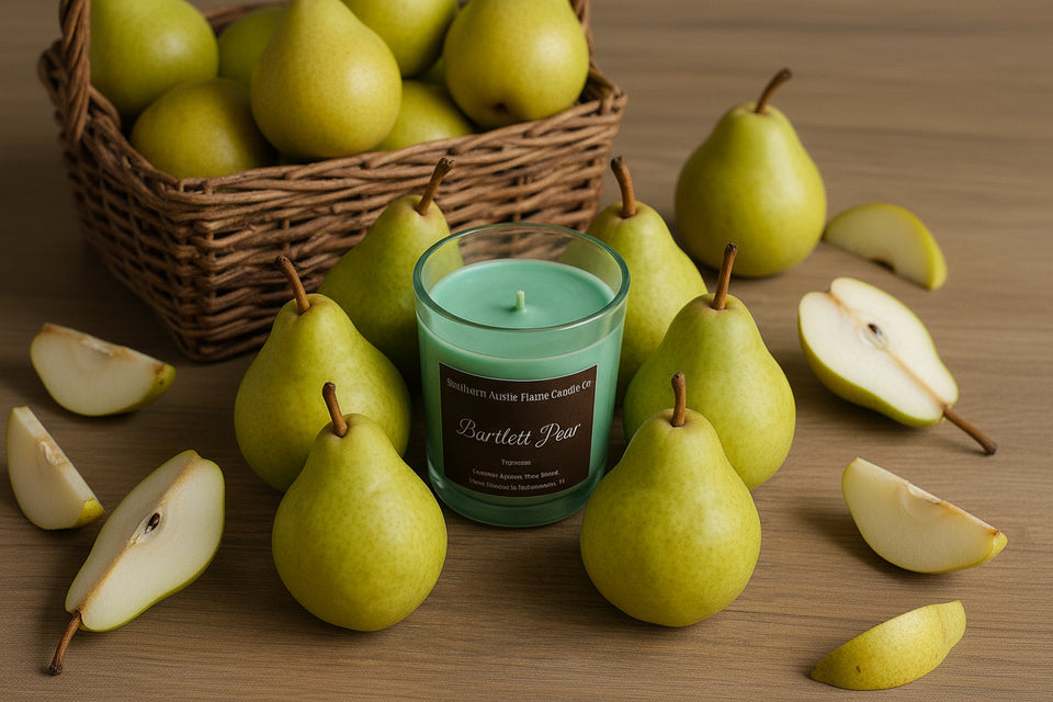 Bartlett Pear – 7oz Straight Sided Glass Candle – Cotton Wick