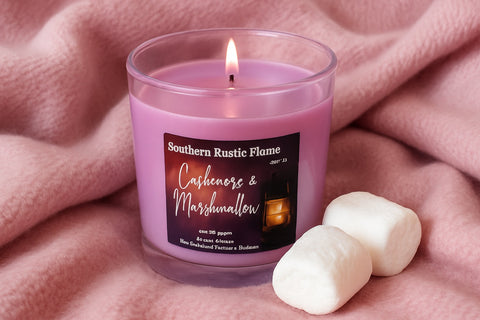 Cashmere & Marshmallow-10oz Iridescent Jar Candle