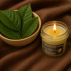 4oz Cocoa Butter Cashmere Candle – Soft Sweet Fragrance – Coconut Apricot Wax in Mason Jar