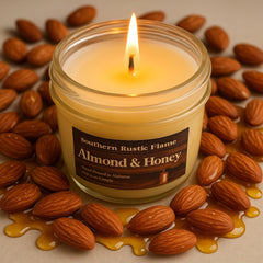 Almond & Honey-8oz-Mason Jar Candle
