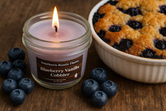 Blueberry Cobbler-8oz-Mason Jar Candle