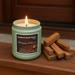 Mahogany Teakwood-9oz-Sage Tin Candle