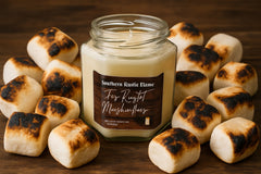 Fire Roasted Marshmallow-9oz Hexagon Jar Candle