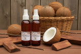 Coconut and Mahogany Scented Room Spray – 8oz Bottle – Tropical Home Fragrance
