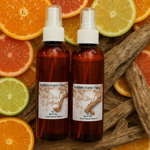 Summer Room Spray – Salted Citrus with Sea Water and Driftwood Fragrance – 8oz Bottle