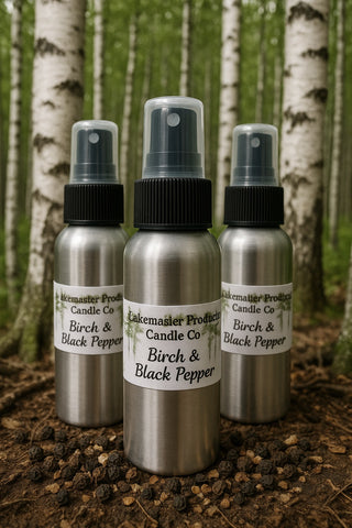 Birch and Black Pepper Room Spray – Mandarin, Cardamom, Sandalwood Scent