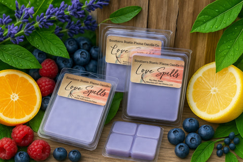 Romantic Love Spell Scented Wax Melts – Handmade – Long-Lasting Home Fragrance