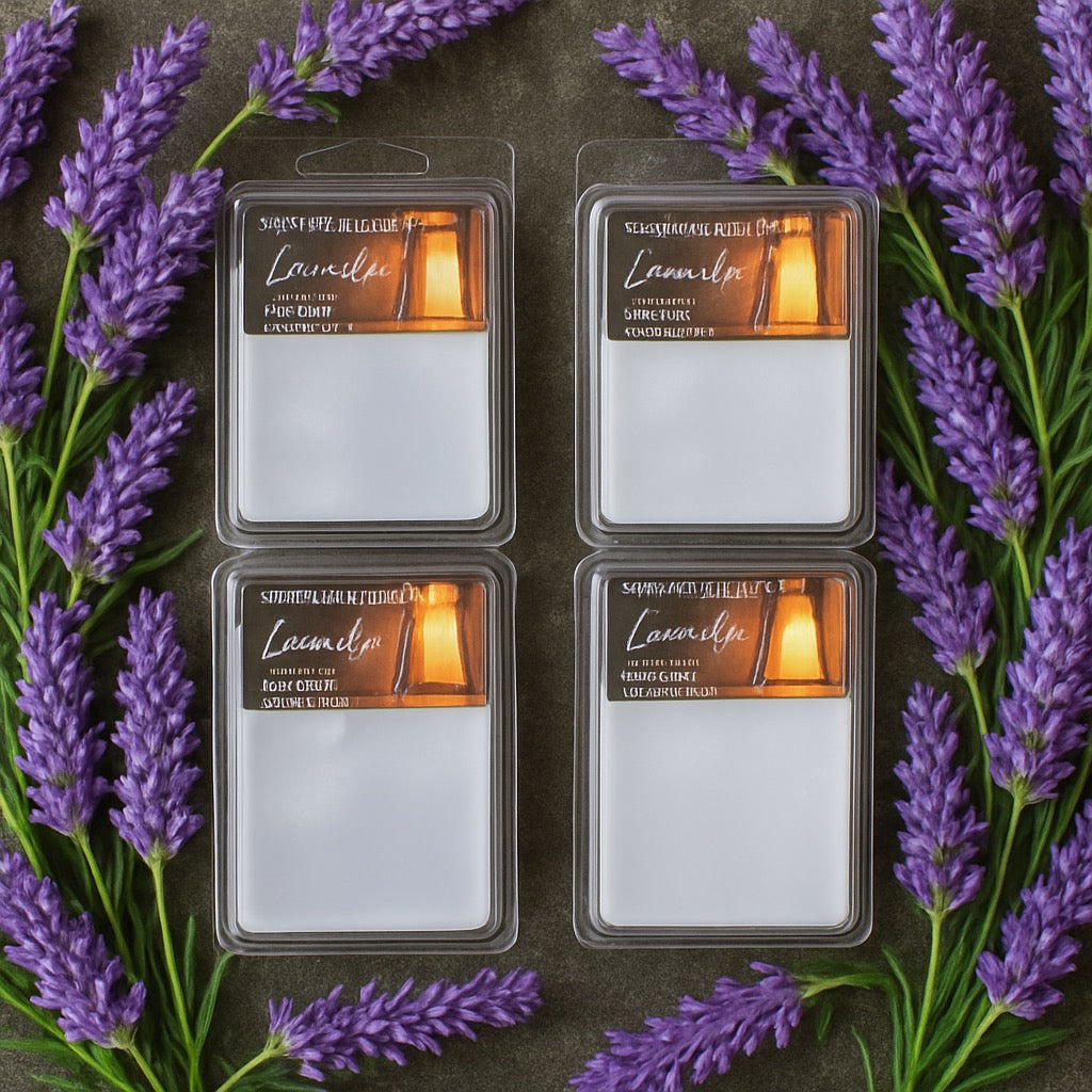 Lavender Vetiver-Hand-Poured-Wax Melt-Southern Rustic Flame Candle