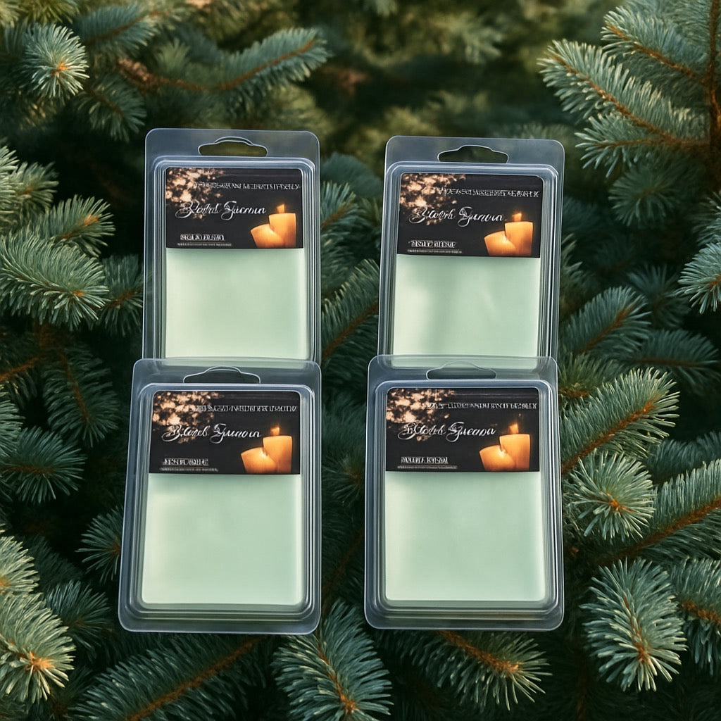 Blue Spruce-Hand-Poured-Wax Melt-Southern Rustic Flame Candle