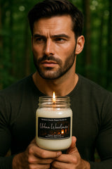 Urban Woodsman-3oz-Mason Jar Candle- Bleu De Channel-Scented Candle
