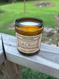 Pumpkin Cheesecake – 8oz Amber Jar Candle – Cotton Wick