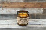 Ambered White Pumpkin – 4oz Amber Jar Candle – Wooden Wick