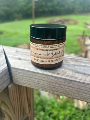 Peppermint Milkshake-4oz -AmberJar-Candle