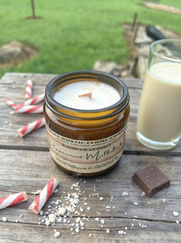 Peppermint Milkshake-4oz -AmberJar-Candle