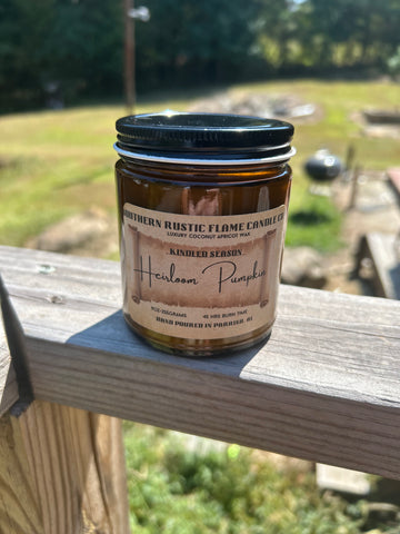 Heirloom Pumpkin 9oz Amber Jar Candle