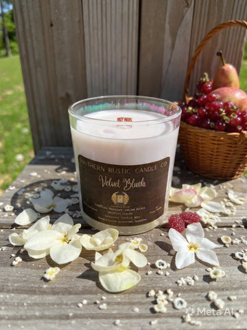 Velvet Reserve-10oz- Hand/Crafted scented candle/ Signature Collection #1- Southern Rustic Candle Co