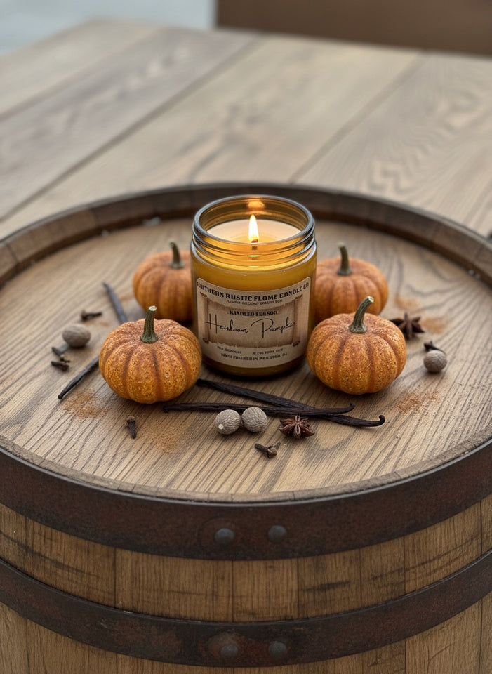 Heirloom Pumpkin – 9oz Wooden Wick