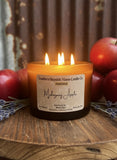 Mahogany Apple-16oz-Hand-Poured 3wick Scented Candle-Southern-Rustic-Candle