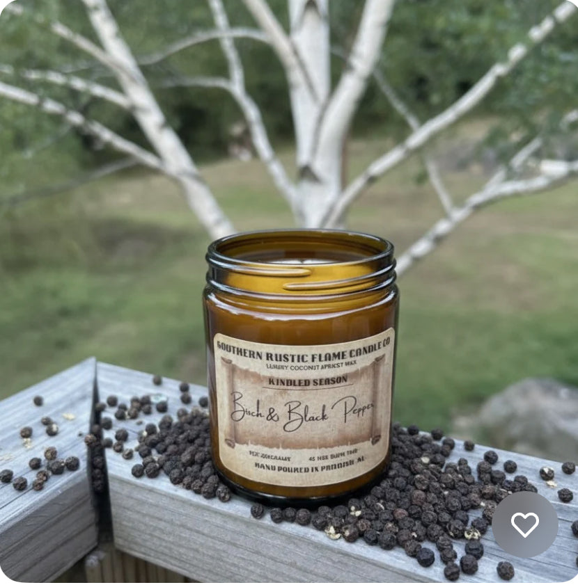 Birch & Black Pepper – 9oz Wooden Wick