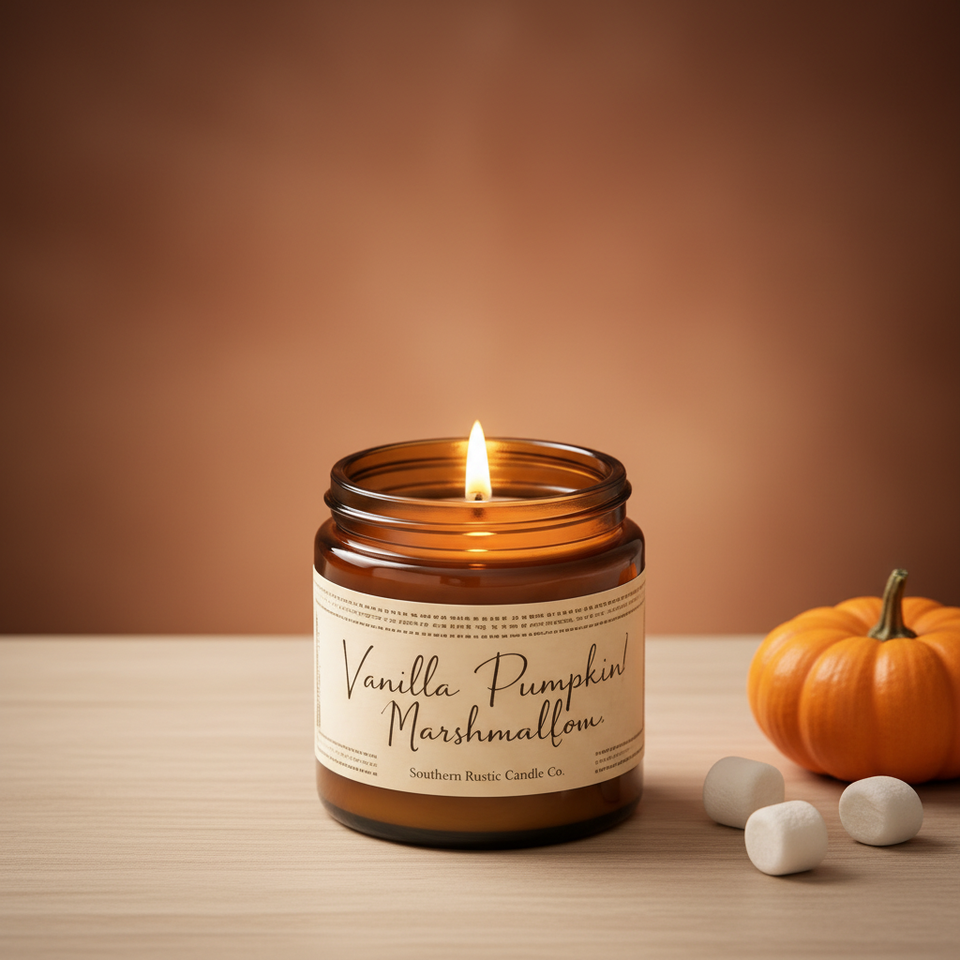 Vanilla Pumpkin Marshmallow clean terracotta shot